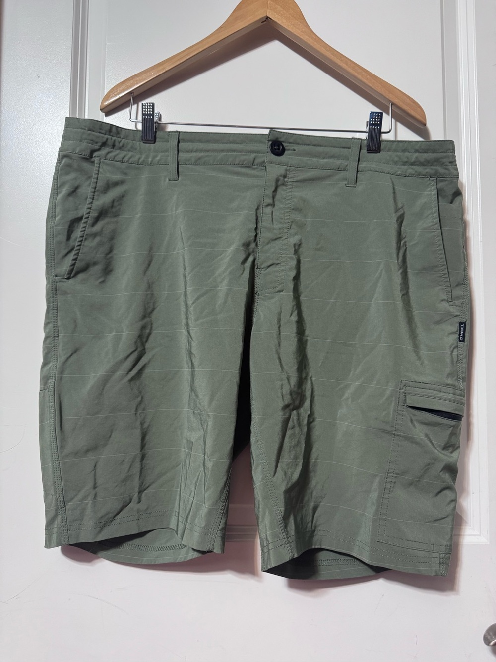 Men's O’Neill Olive Green Cargo Shorts-great for outdoors